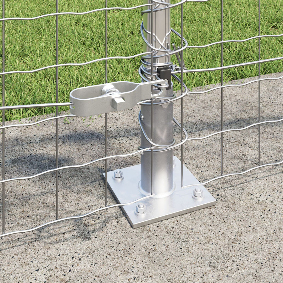 Hekposten Set Van 26 3.2 X 3.2 X Gegalvaniseerd Staal 90 cm 26x betonnen post