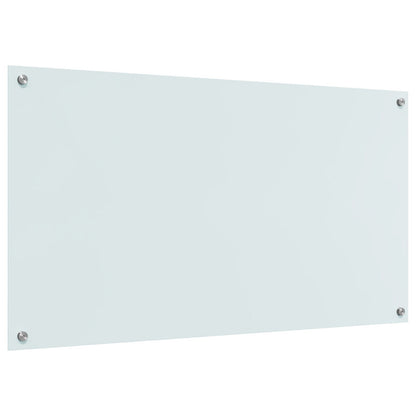 Keuken Achterwand 110X60X0,6 Cm Gehard Glas Wit 110 x 60 cm