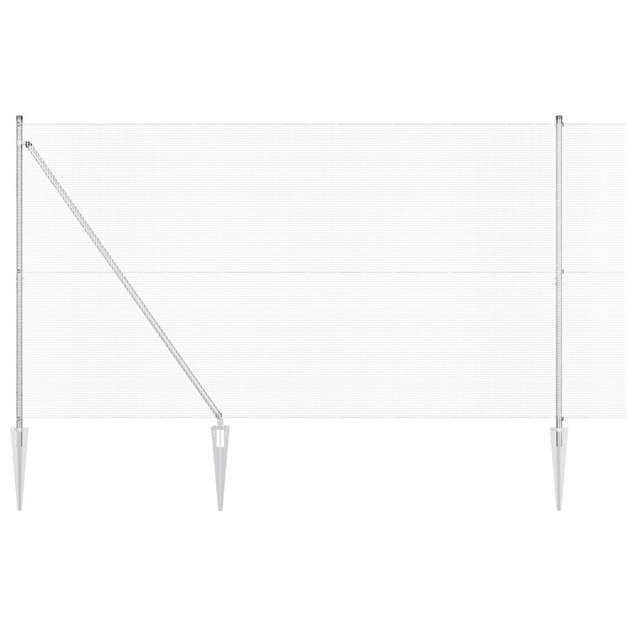Gelast Draadhek Met 13 Spike Posts 1,6X25 M Gegalvaniseerd Staal Gegalvaniseerd Staal