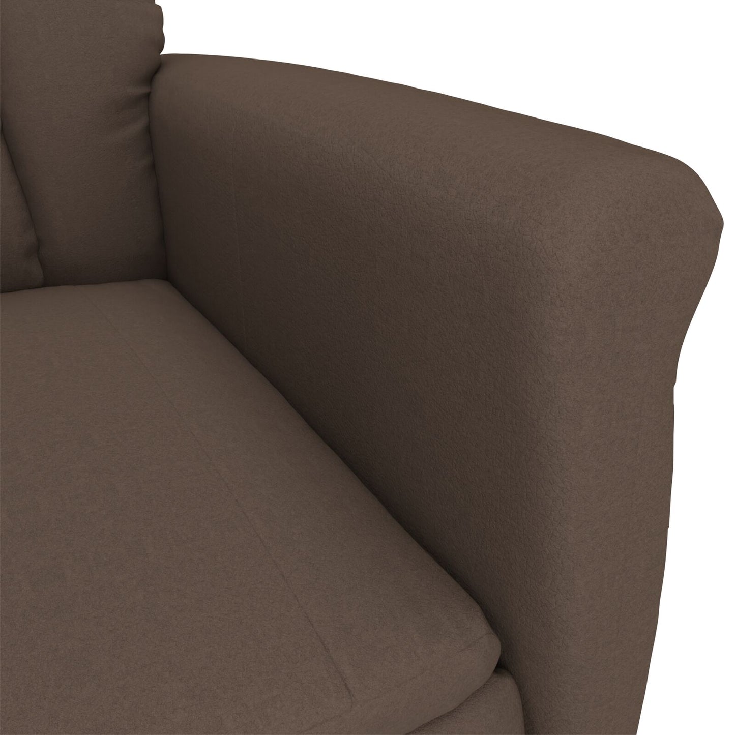 Massagestoel Microfiber Stof Bruin