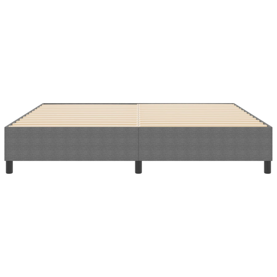 Boxspringbed Corduroy Stof Lichtgrijs 200 x 200 cm