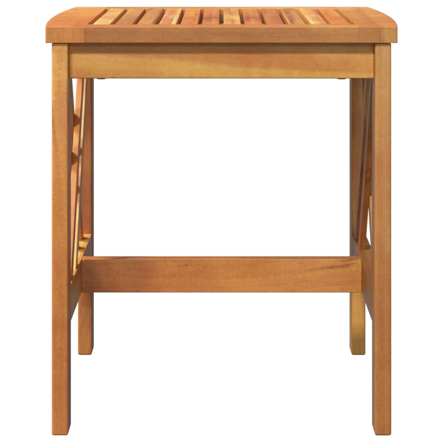 Tuin Bijzettafel Bruin 45X45X50 Cm Massief Acaciahout