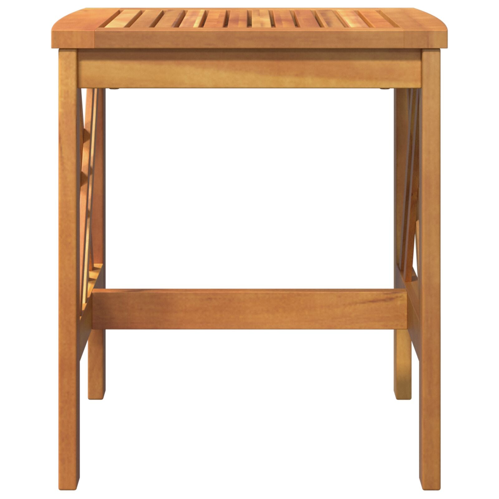 Tuin Bijzettafel Bruin 45X45X50 Cm Massief Acaciahout