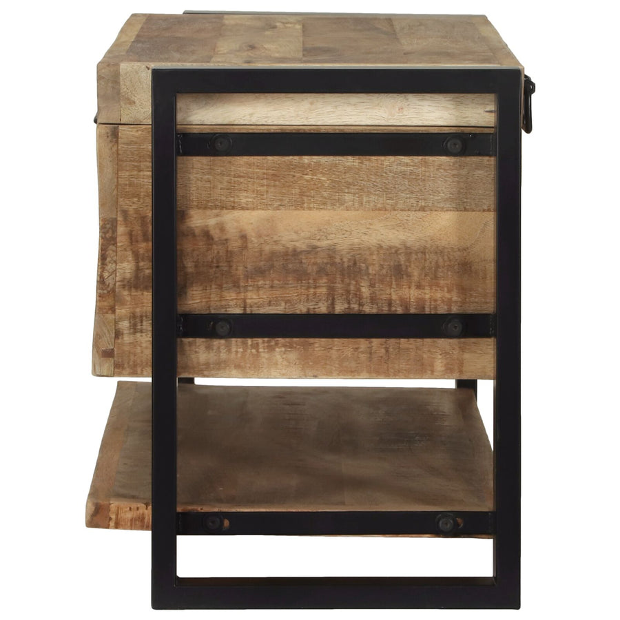 Opslagkisten Ruw Mango 80 X 35 X 45 Cm Massief ruw mangohout