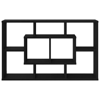 Wandplank - Zwart Eiken, 85 X 16 X 52,5 Cm, Gemaakt Van Gelaagd Hout