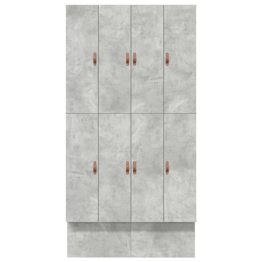 Opbergbedframe Beton Grijs Bewerkt Hout 120 X 190 Cm Artisanaal Eiken