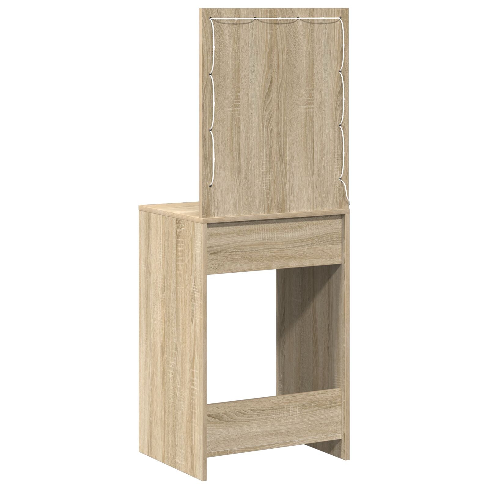 Kaptafel Met Led-Verlichting Sonoma eiken 50 x 41 x 135 cm