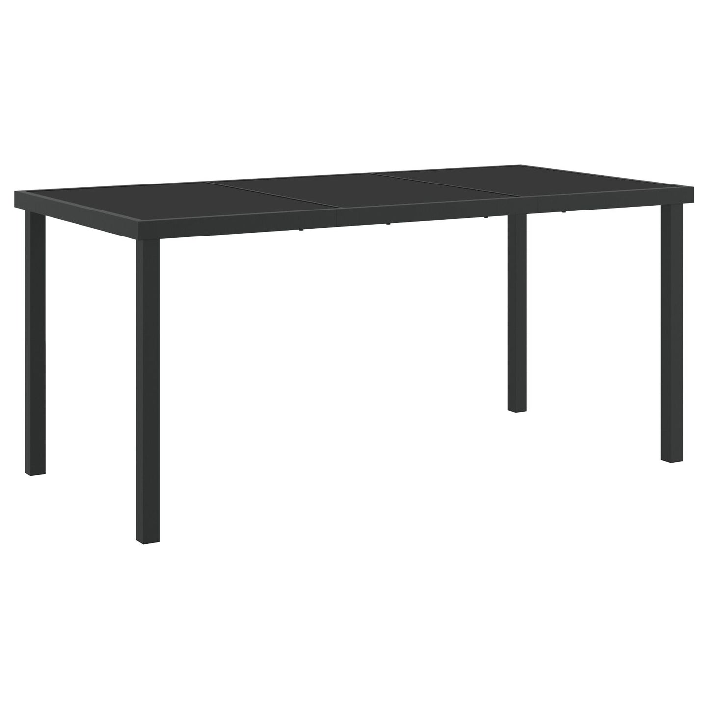 5-Delige Tuin Eettafelset Met Kussens Grijs Poly Rattan