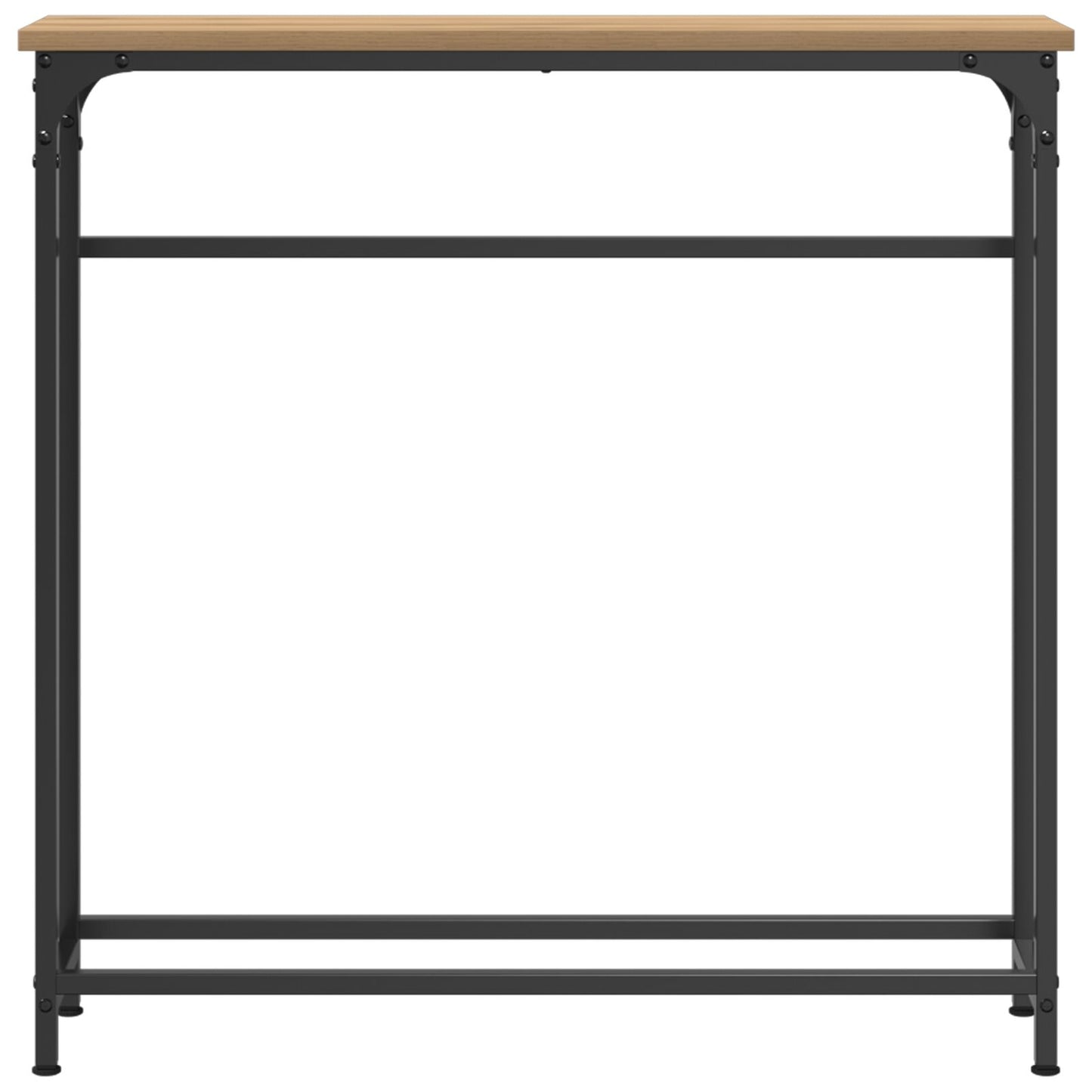 Console Tafel 75X19,5X75 Cm Geengineerd Hout & Staal Artisan eiken