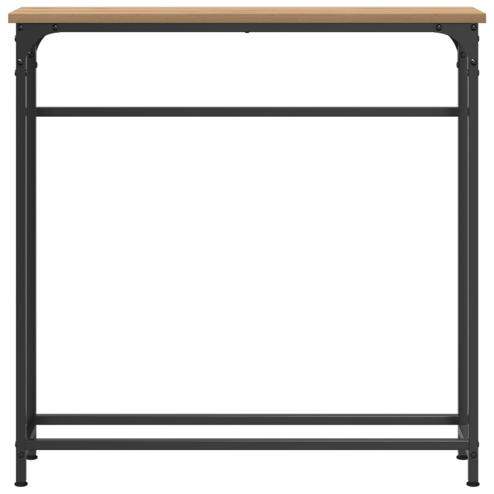 Console Tafel 75X19,5X75 Cm Geengineerd Hout & Staal Artisan eiken
