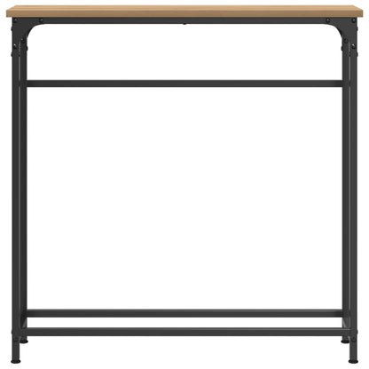 Console Tafel 75X19,5X75 Cm Geengineerd Hout & Staal Artisan eiken