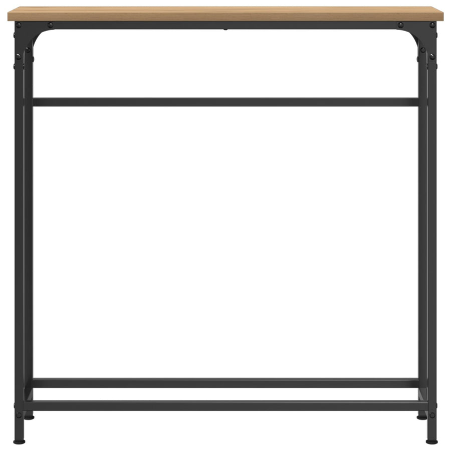 Console Tafel 75X19,5X75 Cm Geengineerd Hout & Staal Artisan eiken