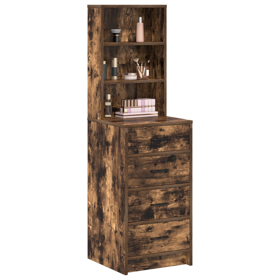 Highboard 40X41X135 Cm Geëngineerd Hout Gerookt eiken
