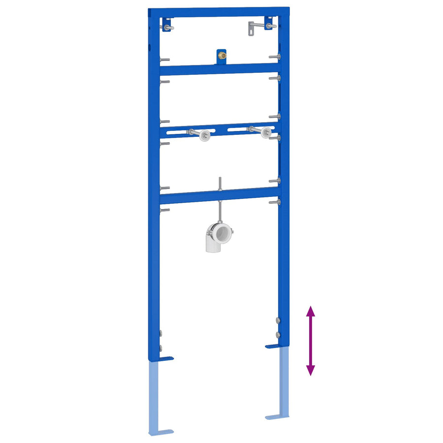 Badkameraccessoire Bevestigingen Blauw Staal 50 X 17,5 X 139 Cm voor urinoirsysteem