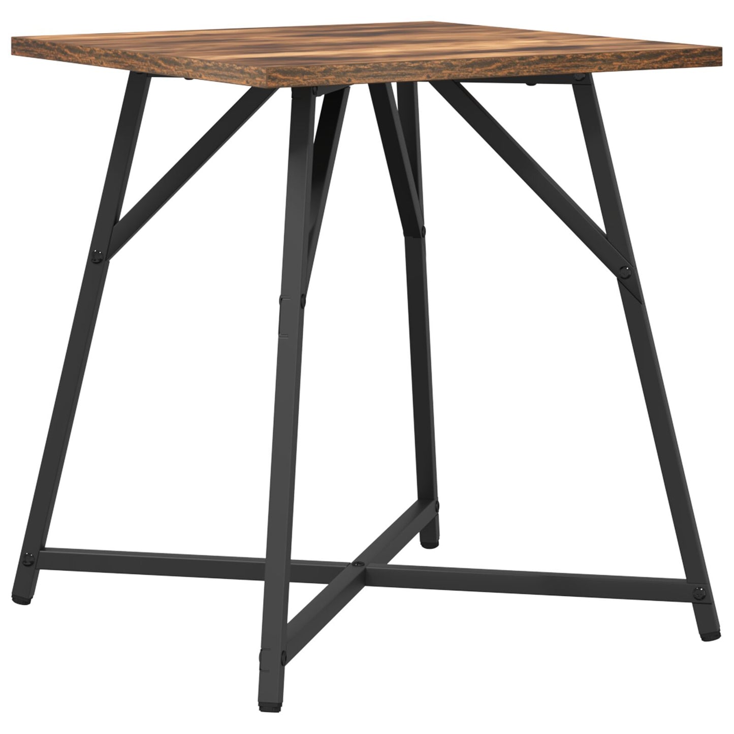 Bijzettafel Set Van 2 En Metaal Gerookt eiken
