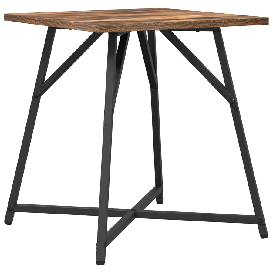 Bijzettafel Set Van 2 En Metaal Gerookt eiken