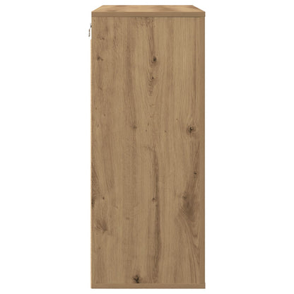 Wandkast 80X33X80 Cm Spaanplaat Artisan eiken