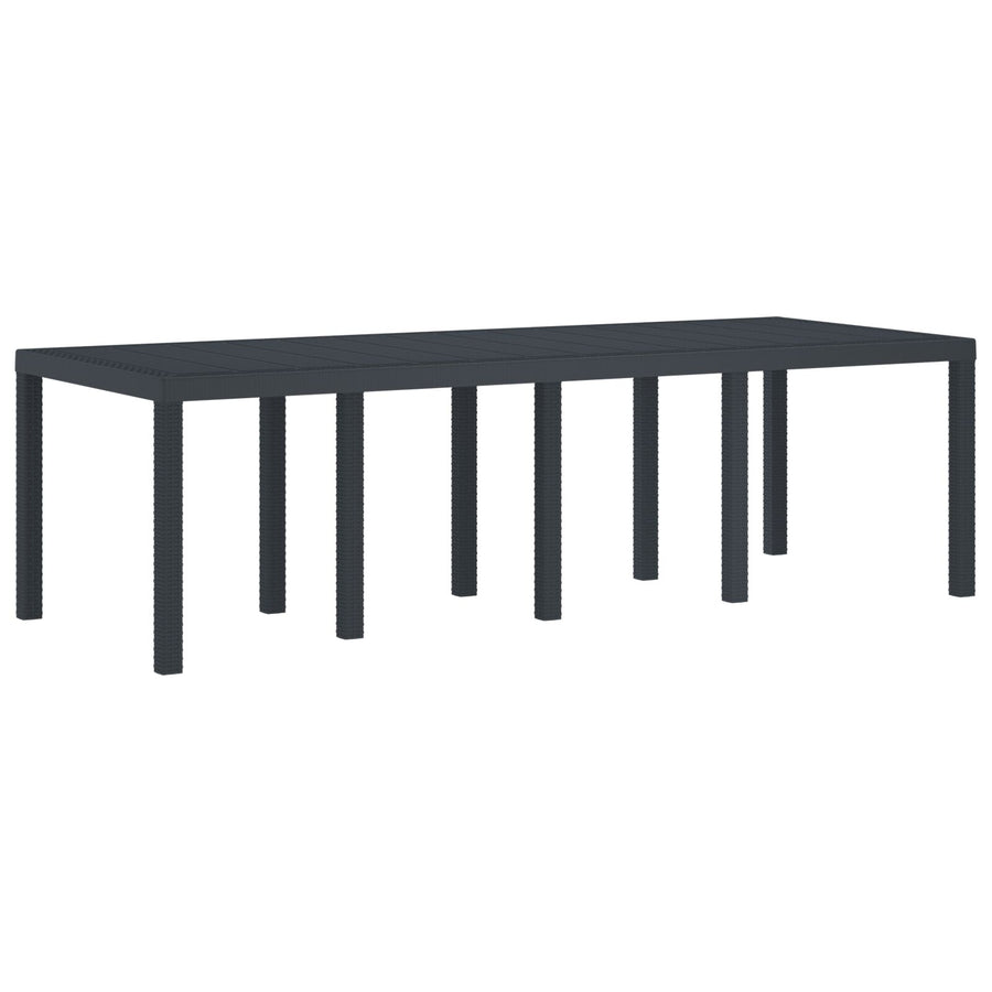 11 Delige Tuin Eetset Met Kussens Anthraciet Poly Rattan