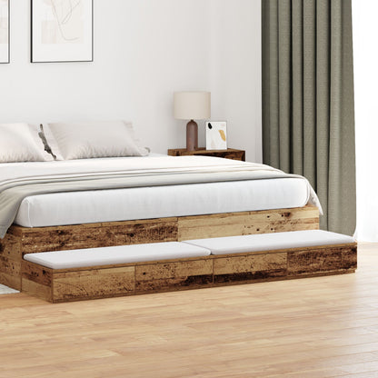 Bedlade Oude Hout Engineered Wood Oud hout 180 x 36,5 x 16,5 cm