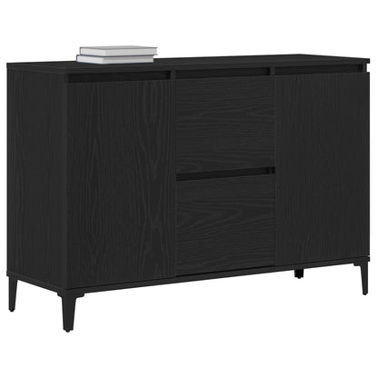 Dressoir Zwart Eiken 104X35X70 Cm Gegarandeerd Hout