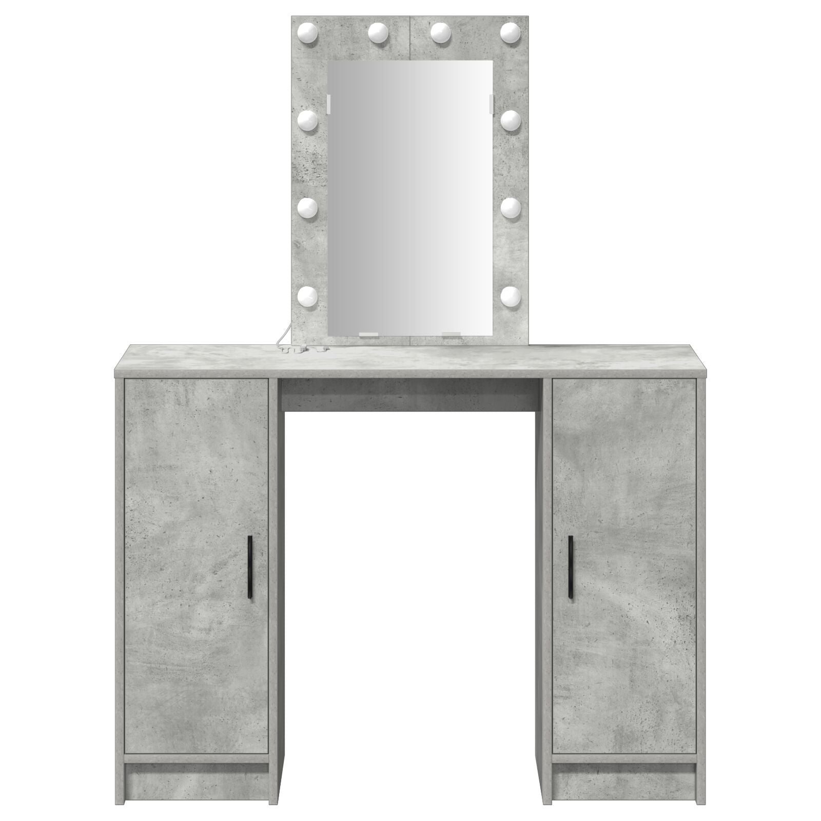 Kaptafel Met Led Verlichting Betonnen Grijs 102X33X135 Cm Beton grijs