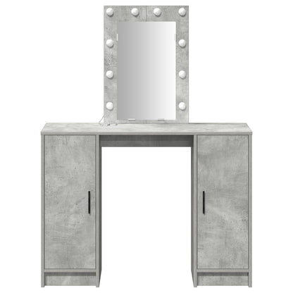 Kaptafel Met Led Verlichting Betonnen Grijs 102X33X135 Cm Beton grijs