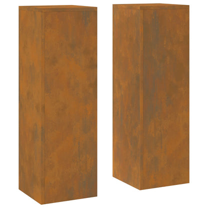 Buiten Plantenstandaarden Pilaren 2 Stuks 24X24X75 Cm Roestbestendig staal 2x (75 cm)
