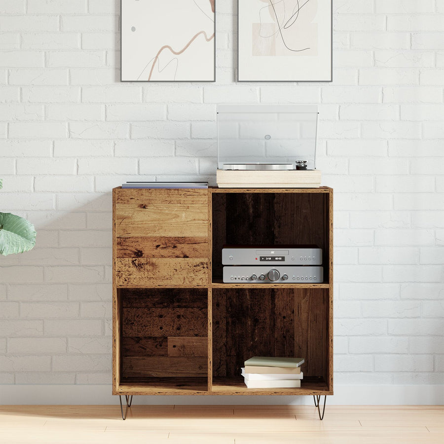 Media Kast Artisan Eiken 84.5X38X90 Cm Bewerkt Hout