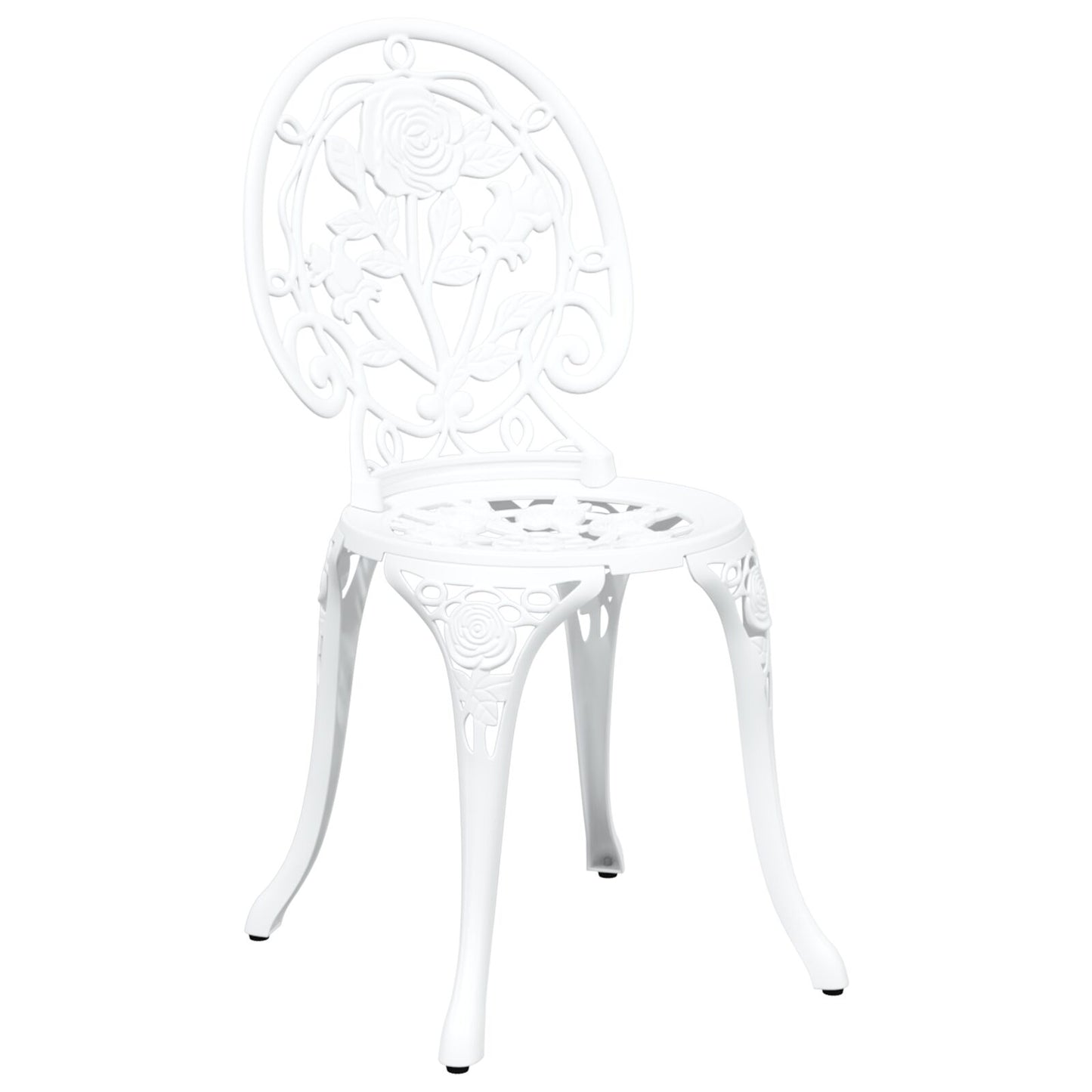 3-Delig Tuin Bistro Set Te Gietaluminium Wit