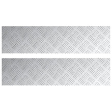 Aluminium Checkerplaten 2 Stuks Anti-Slip 80X20 Cm 80 x 20 x 0.3 cm Rechthoekig