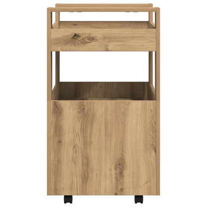 Keuken Trolley 60X45X80 Cm Bewerkt Hout Artisan eiken