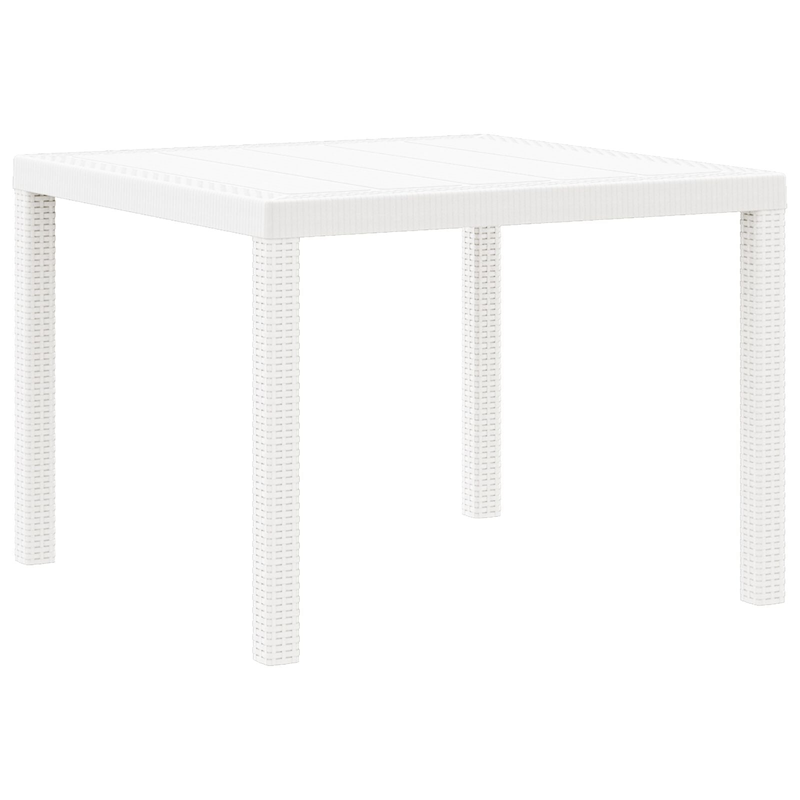 5-Delige Tuin Eetset Met Kussens Wit Poly Rattan