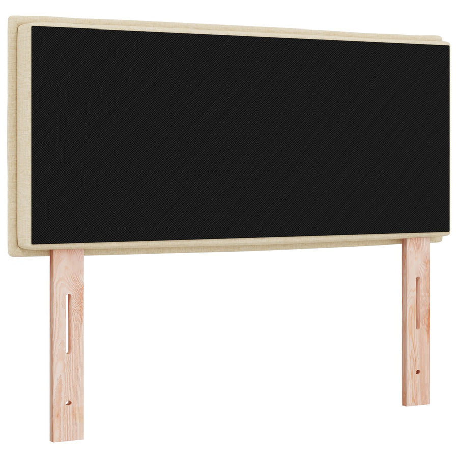 Hoofdbord Lijnen Design Stof Crème 100 cm Laag hoofdbord