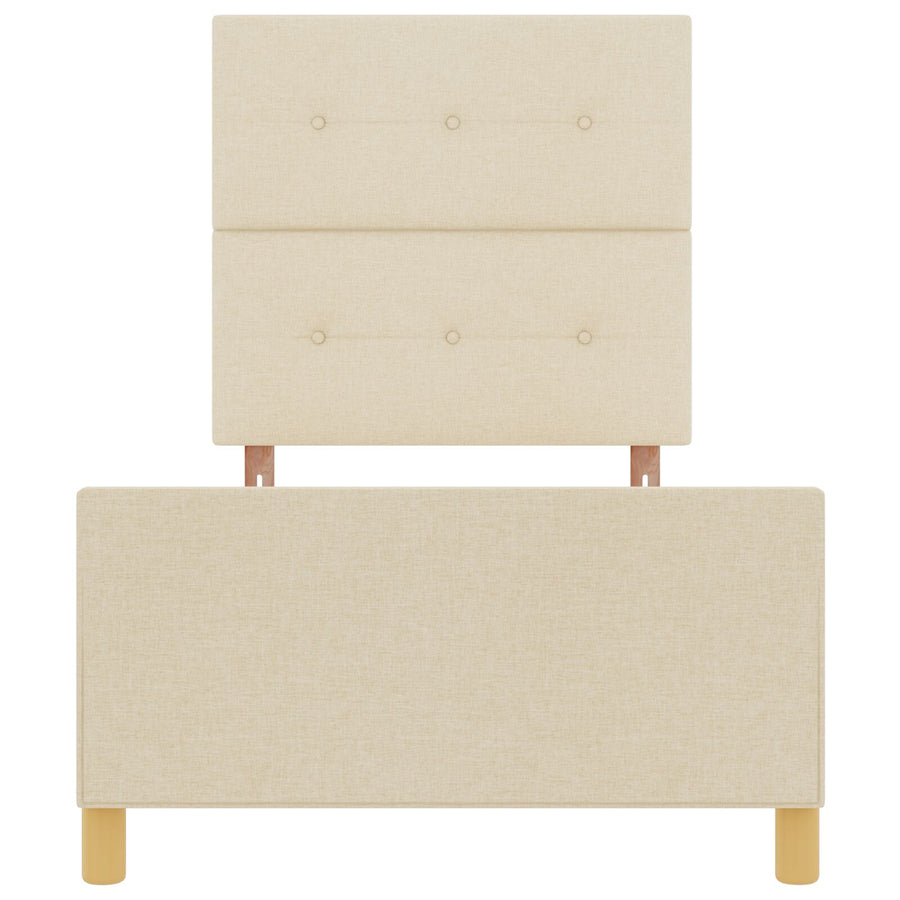 Crème Bedframe 90X200 Cm Stof Crème