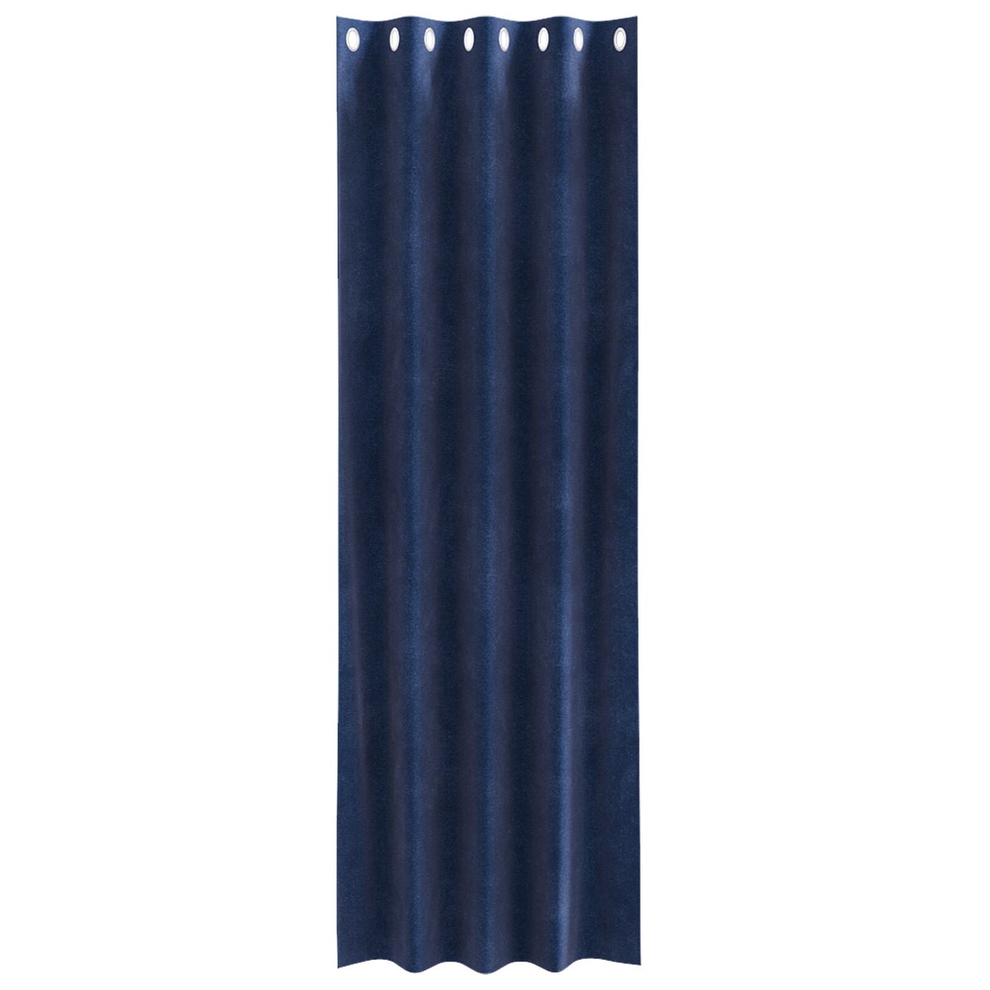 Zwartouts Gordijnen 2 Stuks E Velvet Donkerblauw 140 x 260 cm met oogjes