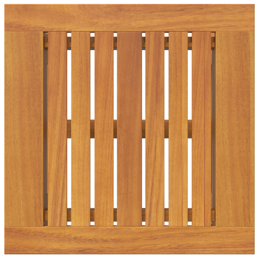 45X45X40 Cm Massief Acaciahout zonder kussen Zijtafel