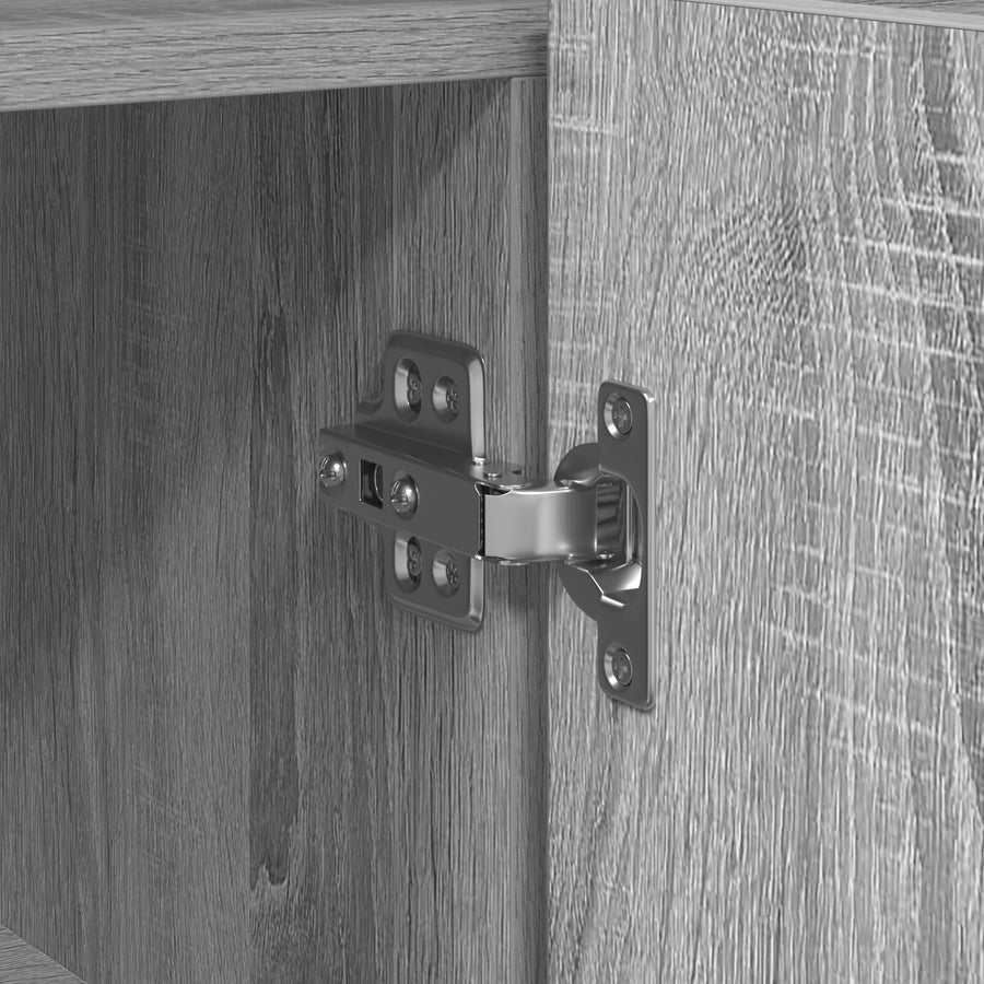 Dressoirkast Engineered Wood 116 X 30 X 75 Cm Grijze sonoma