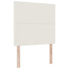 Hoofdbord 100 cm crème stof