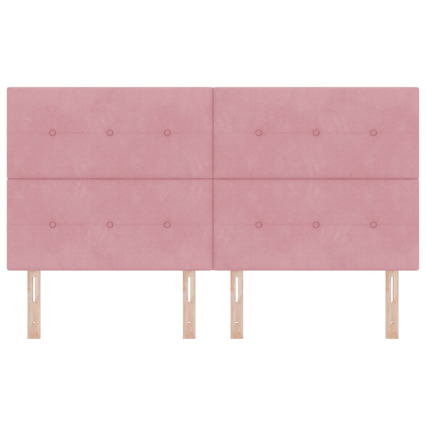 Hoofdbord Met Knopen Fluweel Roze 180 cm Hoog hoofdbord