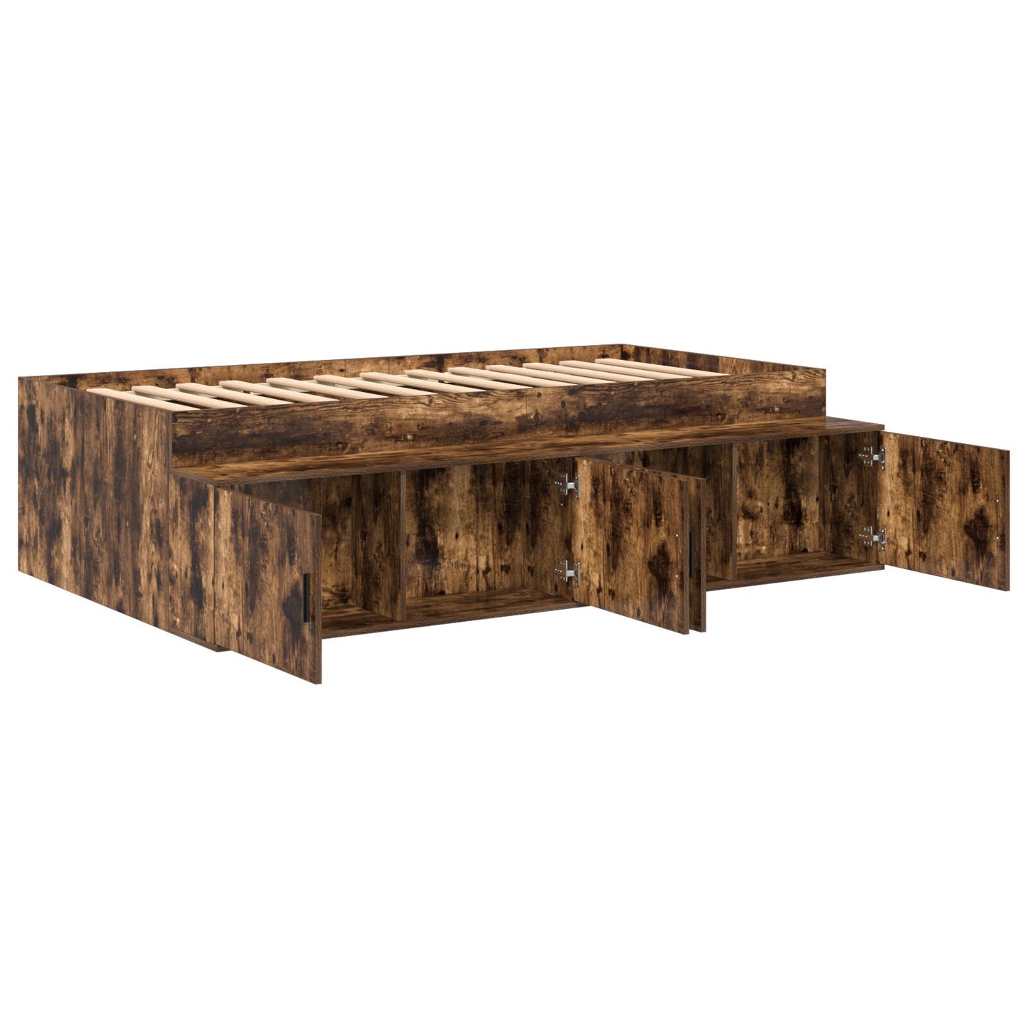 Opbergbedframe Gerookte Eiken 100X200 Cm