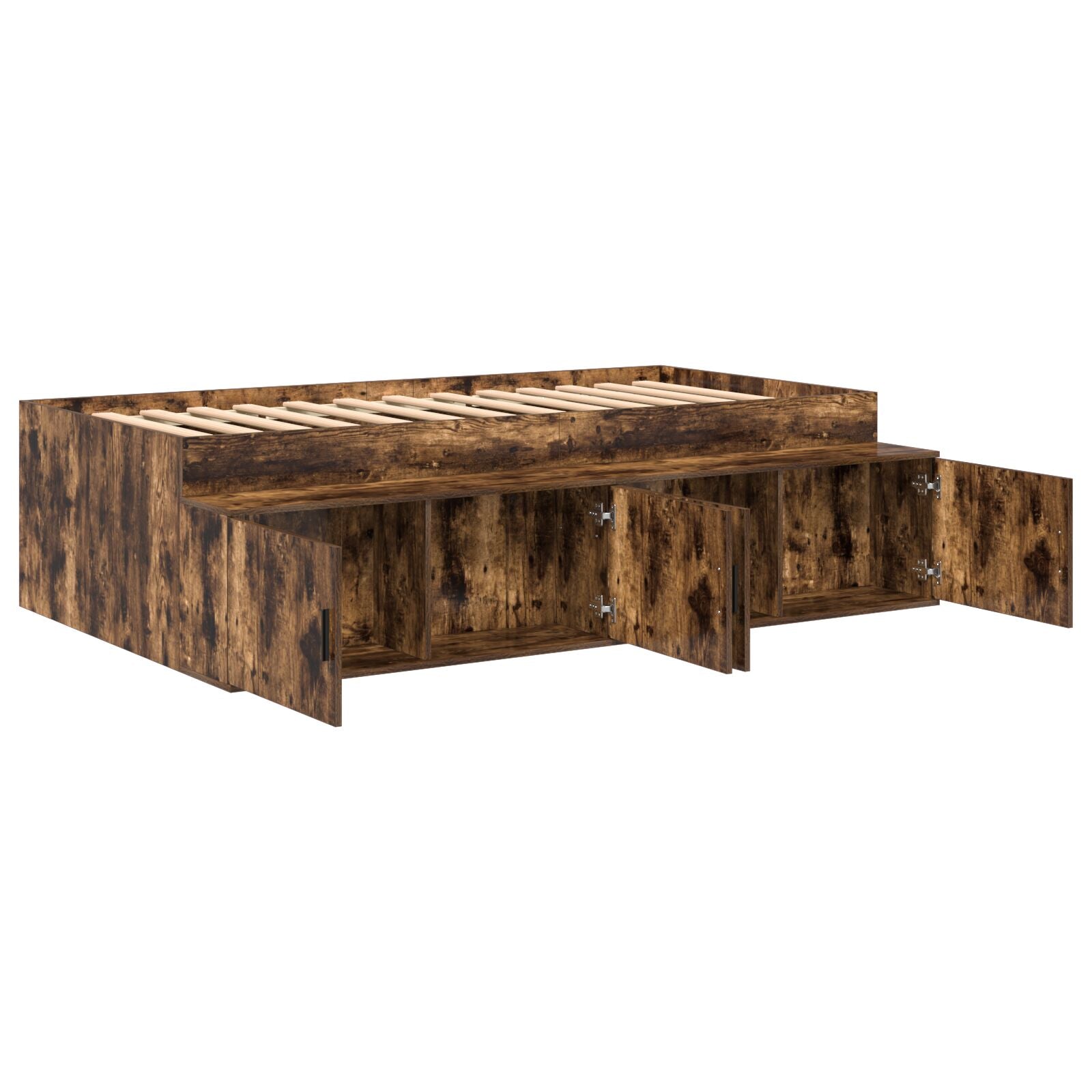 Opbergbedframe Gerookte Eiken 100X200 Cm