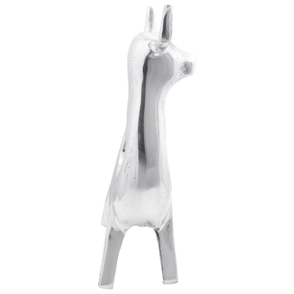 Stier Sculptuur Zilver 22X9,5X34 Cm Aluminium 34 x 28 x 10 cm