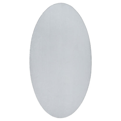Vloerkleden Katoen Vloerkleed Ovaal Grijs 80 x 150 cm