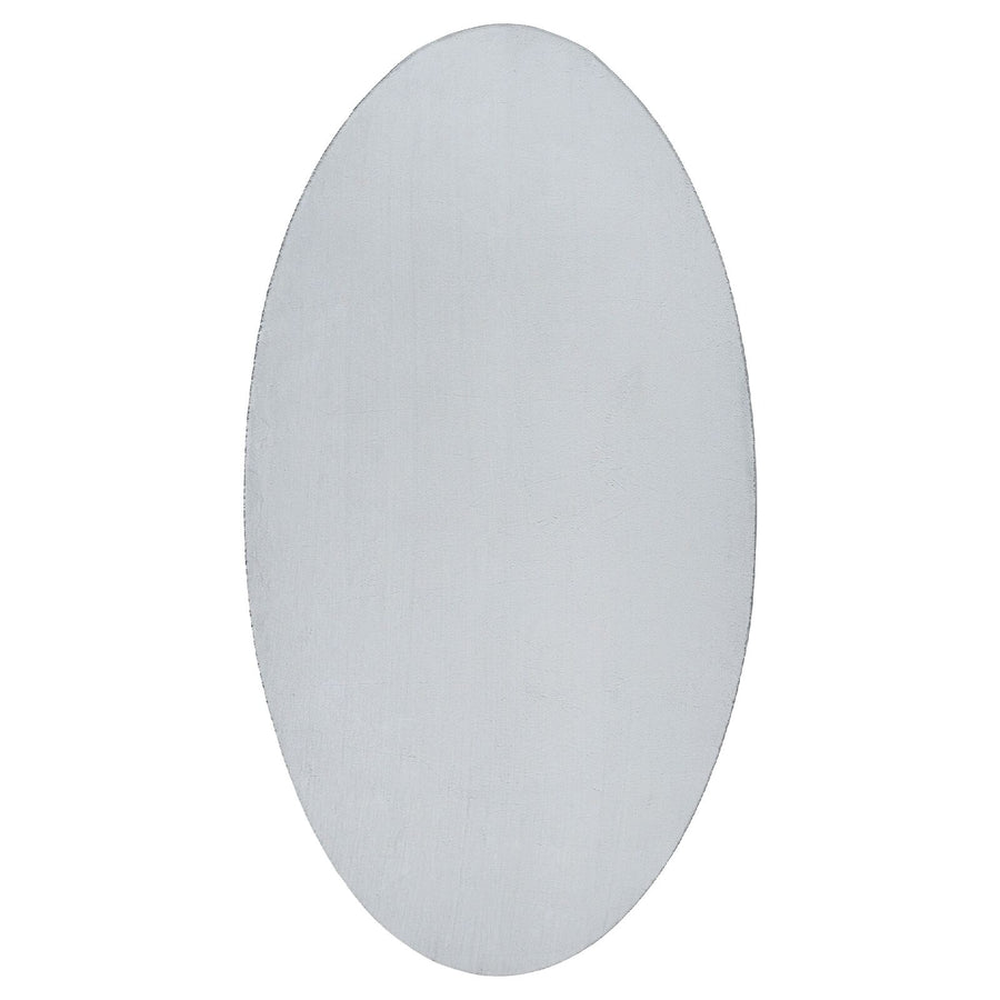 Vloerkleden Katoen Vloerkleed Ovaal Grijs 80 x 150 cm