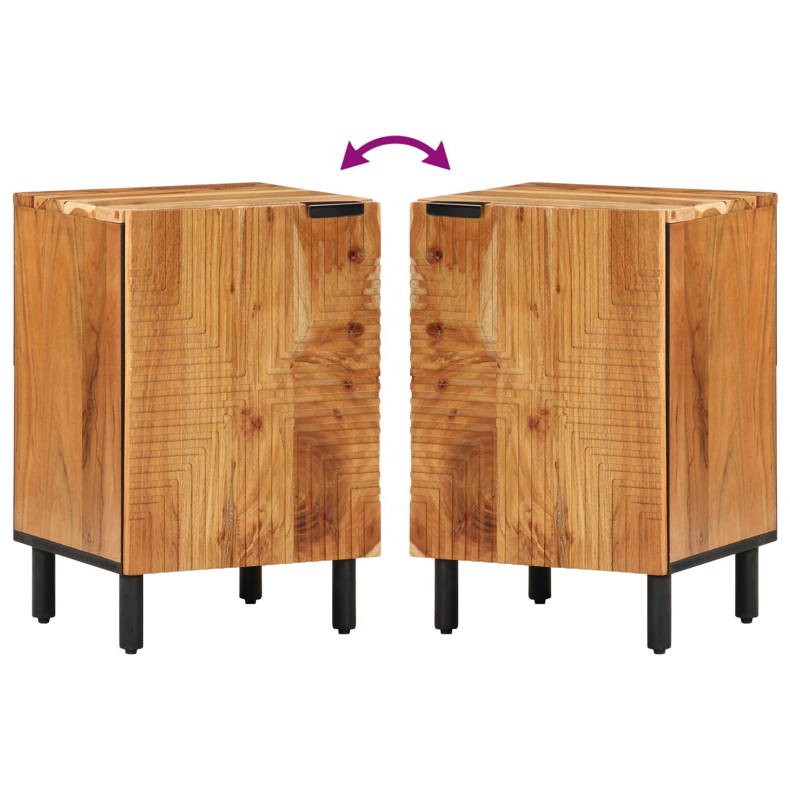 Badkamerkast 38X33,5X58 Cm Massief acaciahout