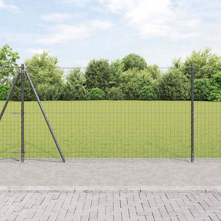 Hekpalen Set Set Van 26 Grijs Beton 3.2 X 3.2 X 78.5 Cm