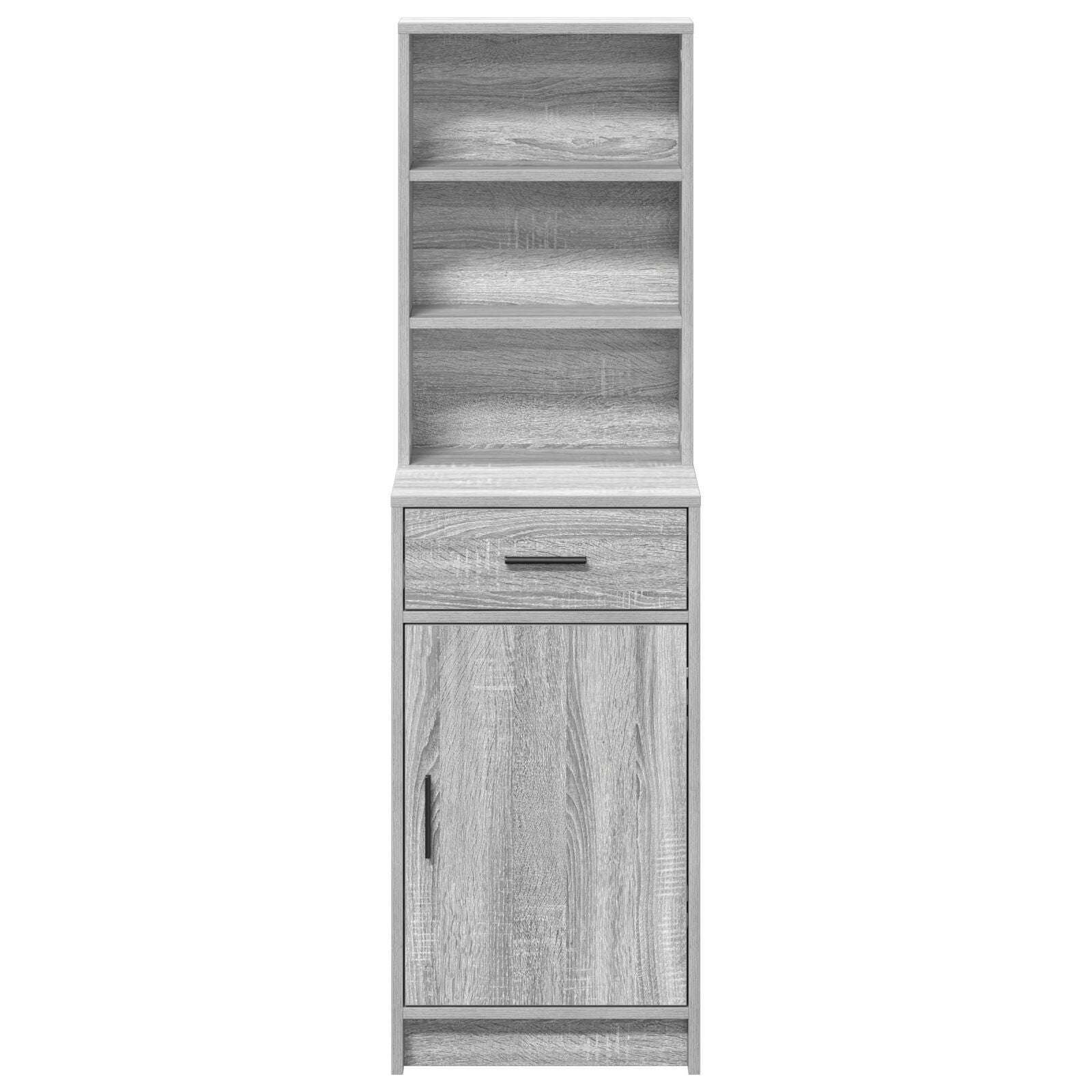 Hoge Kast 40X41X135 Cm Bewerkt Hout Grijze sonoma