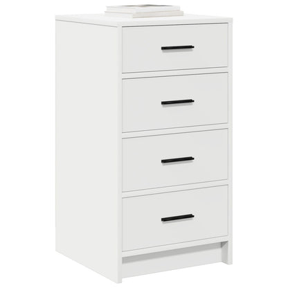 Dressoir 40X41X75 Cm Bewerkt Hout Wit