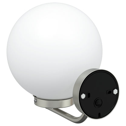 Buitenwandlamp Zilver Rvs Ip44 1