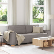 3-zitsbank taupe stof 180 cm
